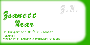 zsanett mrar business card